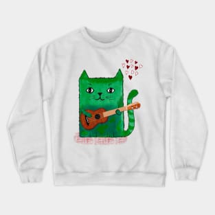 Ukulele Kitty Crewneck Sweatshirt